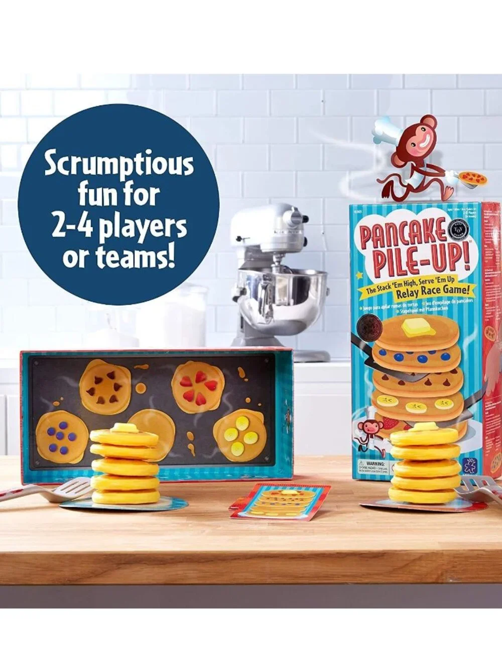 Pancake Pile Up Relay Race by Educational Insights Preschool Game, 4+